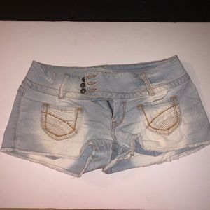 Denim shorts